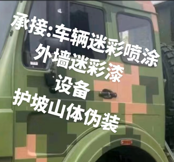 德州外墙和地面的迷彩漆施工